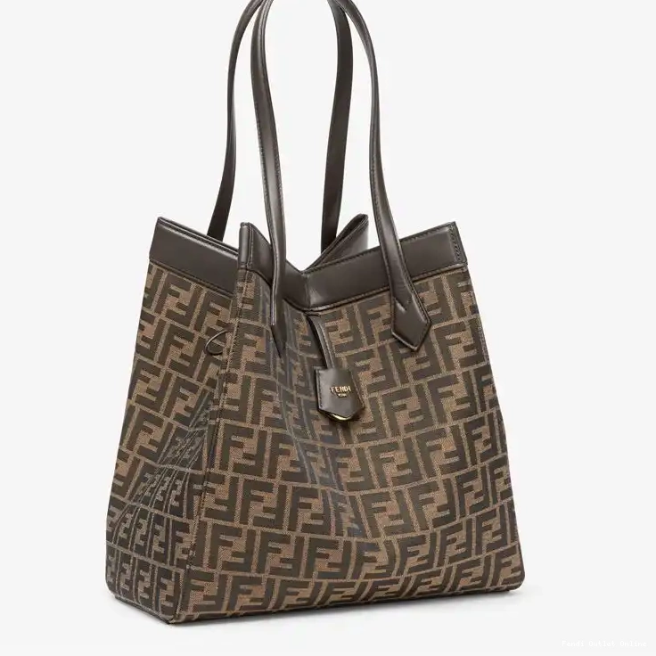 Affordable Origami Fendi In Bag Fabric Brown Motif Large FF 0527